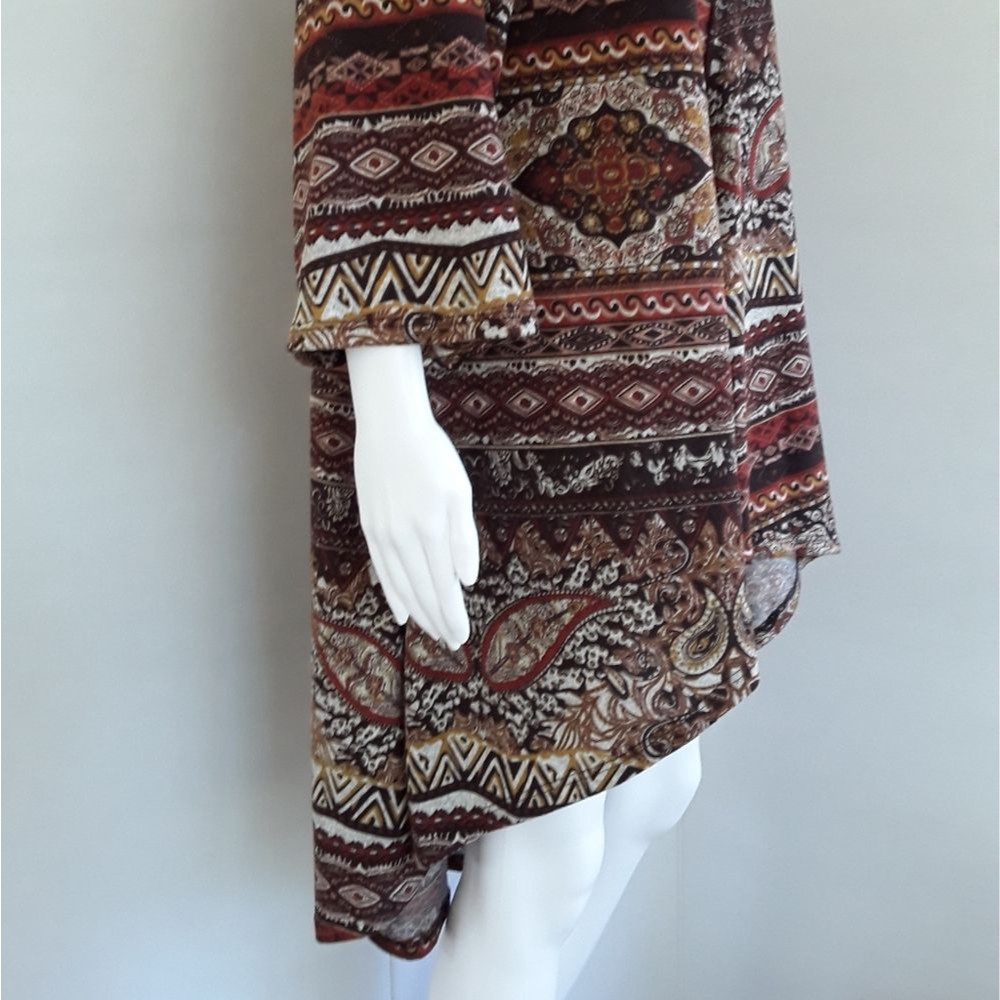 Giddy Up Glamour Hi-Low Open Front Cardigan Sz L — image 7 of 8